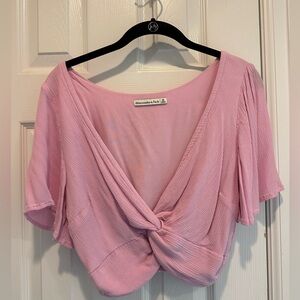 Abercrombie pink top